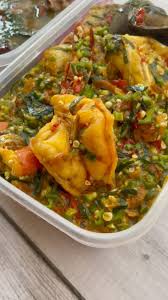 Sea Food Okro soup with Goatmeat